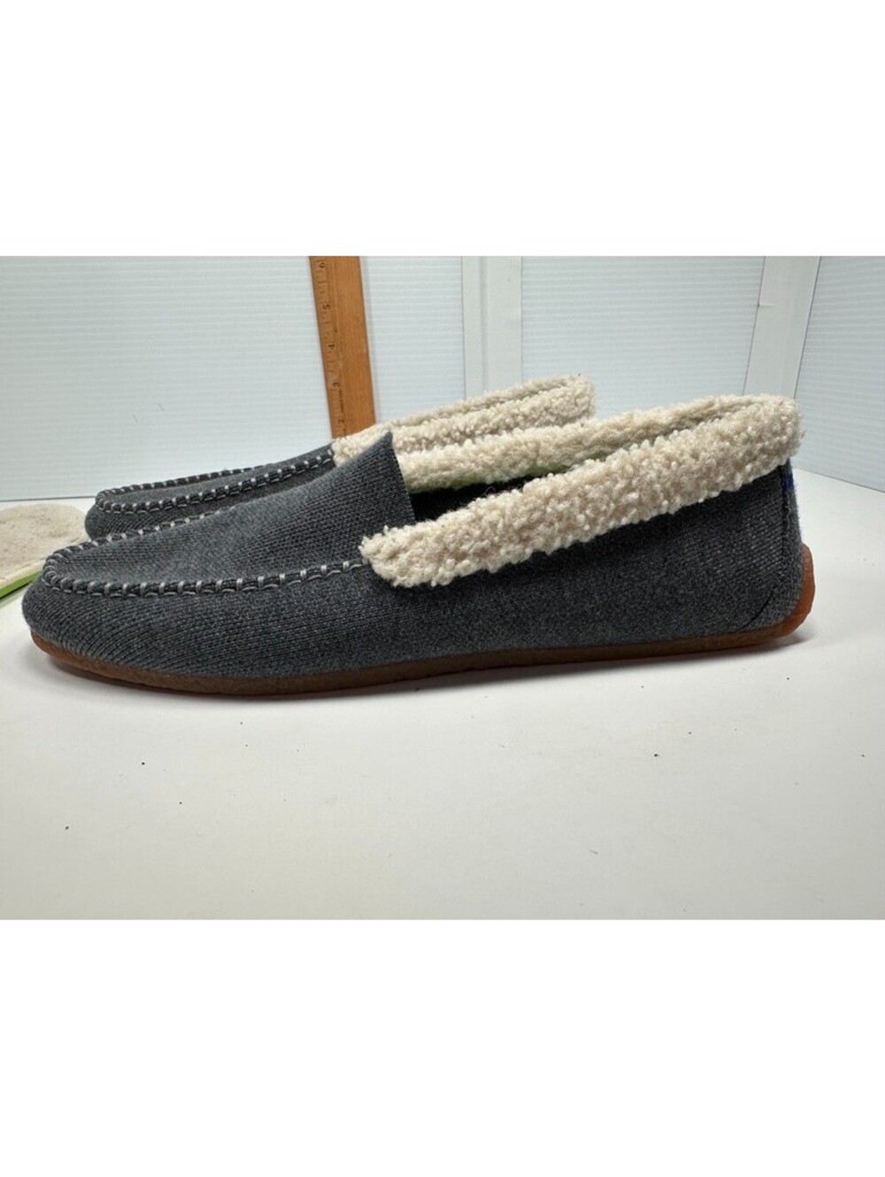 Rothy's Slipper Womens Size 11 The Scuff Gray Merino Wool Casual Slip On Shoes - Picture 4 of 16